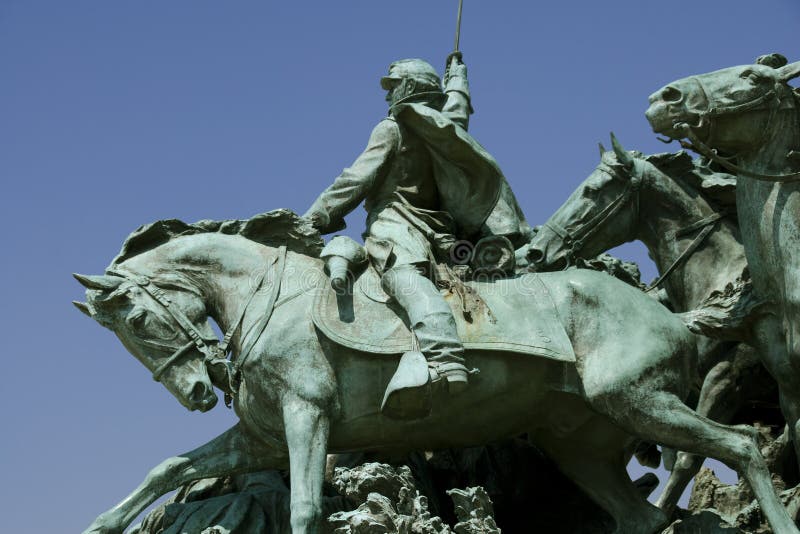 A detail of the Ulysses S. Grant Memorial - the largest equestrian statue in the United States. A detail of the Ulysses S. Grant Memorial - the largest equestrian statue in the United States.