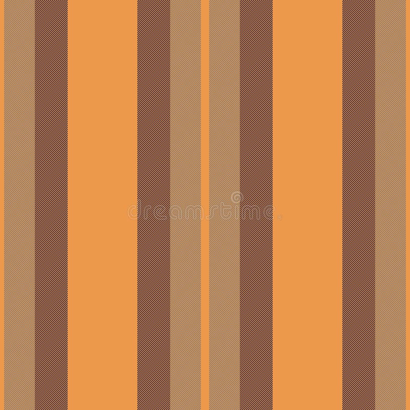 Mönstervalentin, sömlös textilremsa. Ram vektorlodräta bakgrundslinjer i orange och mörkt royaltyfri illustrationer