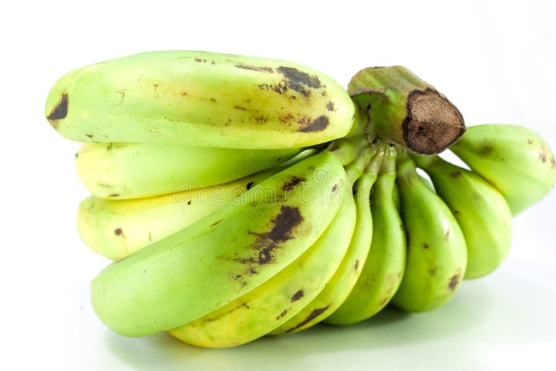 Mörbultad grön banan