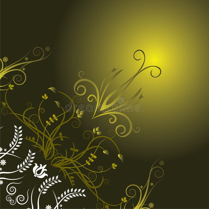 Mörk blom- green för bakgrund stock illustrationer
