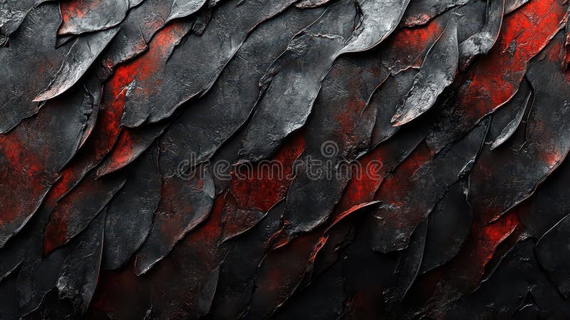 Mörkröd och svart Abstract Texture. Mörkrött och svart Abstract Texturpolerat utseende
