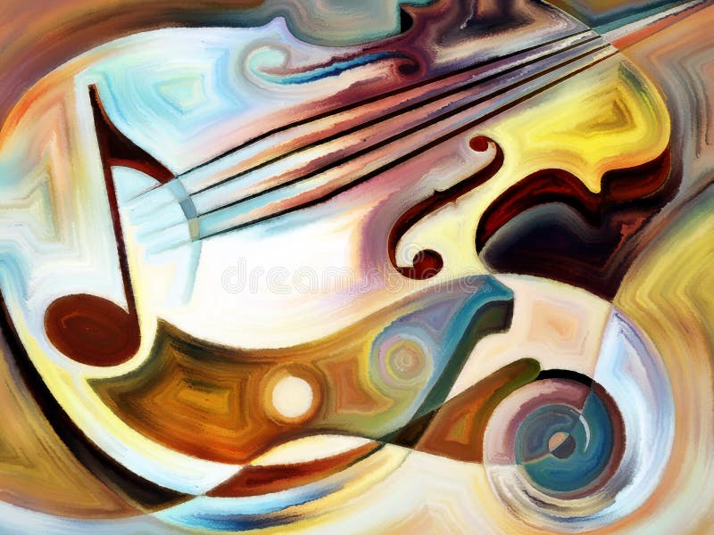 Inner Melody series. Design composed of colorful musical shapes as a metaphor on the subject of spirituality of music and performing arts. Inner Melody series. Design composed of colorful musical shapes as a metaphor on the subject of spirituality of music and performing arts