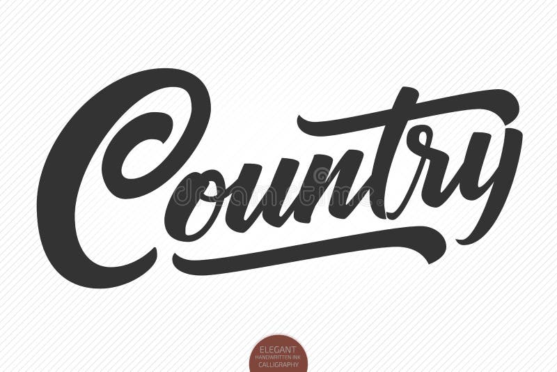 Música country Rotulação tirada do vetor mão musical Caligrafia escrita à mão moderna elegante Ilustração da tinta da música ilustração stock Música country Rotulação tirada do vetor mão musical Caligrafia escrita à mão moderna elegante Ilustração da tinta da música ilustração stock