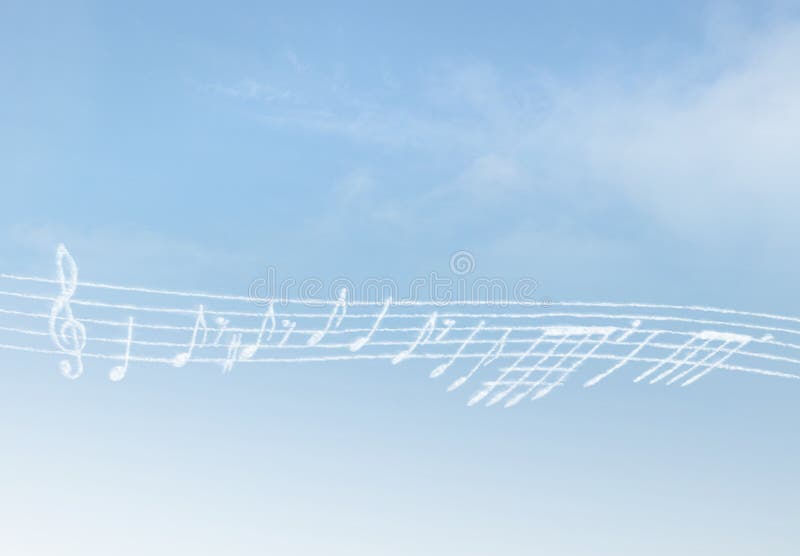 Música da nuvem imagens de stock royalty free Música da nuvem imagens de stock royalty free