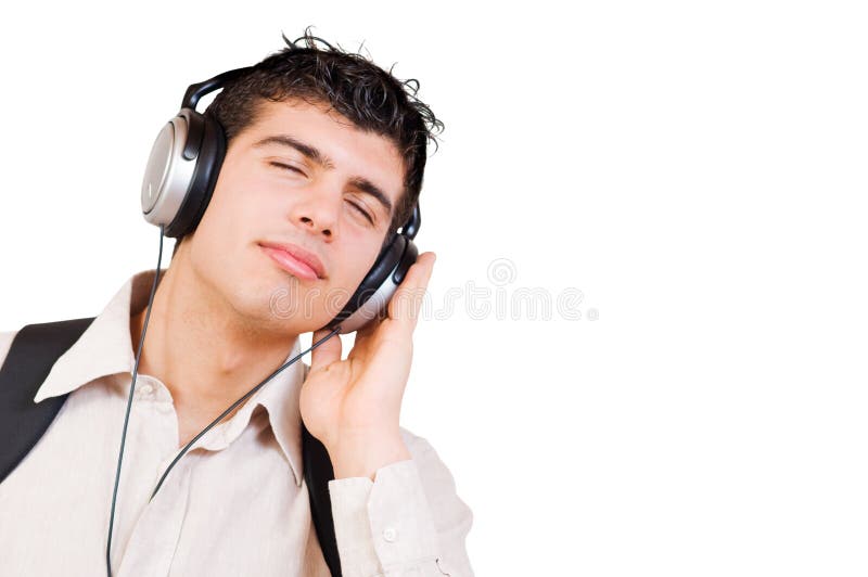 Ouvir música fotos de stock royalty free