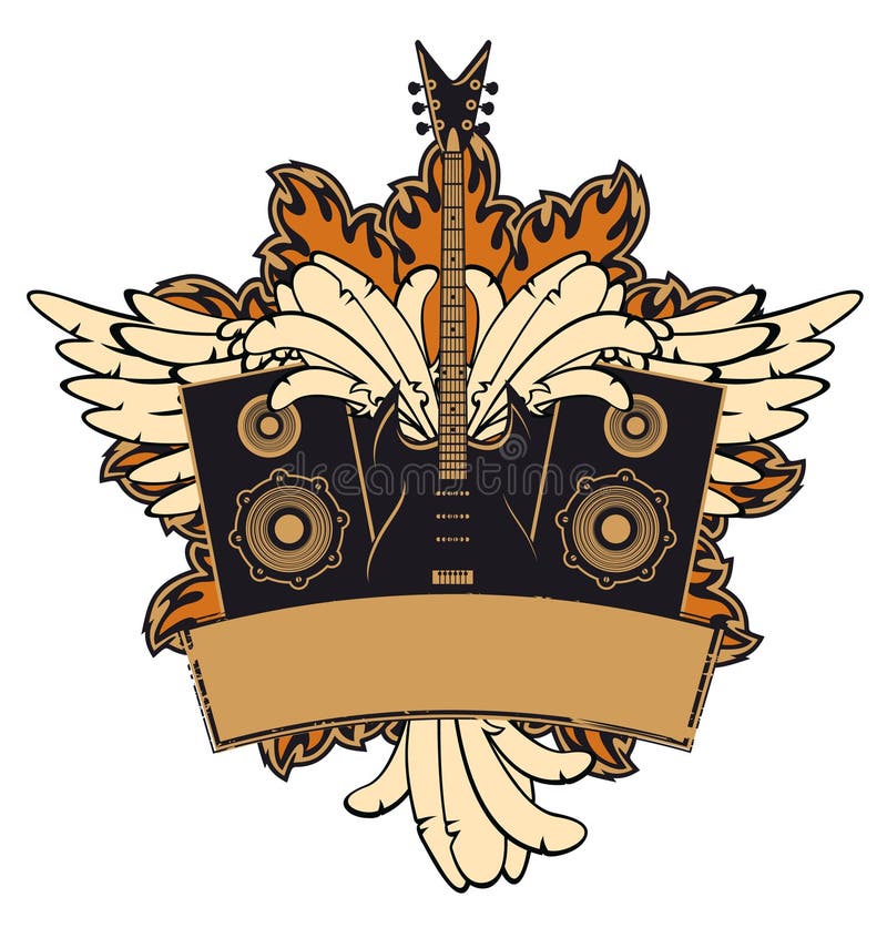 Rock musical ilustração stock