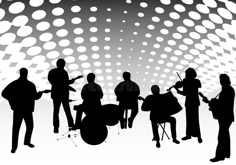 Músicos ilustração do vetor Músicos ilustração do vetor