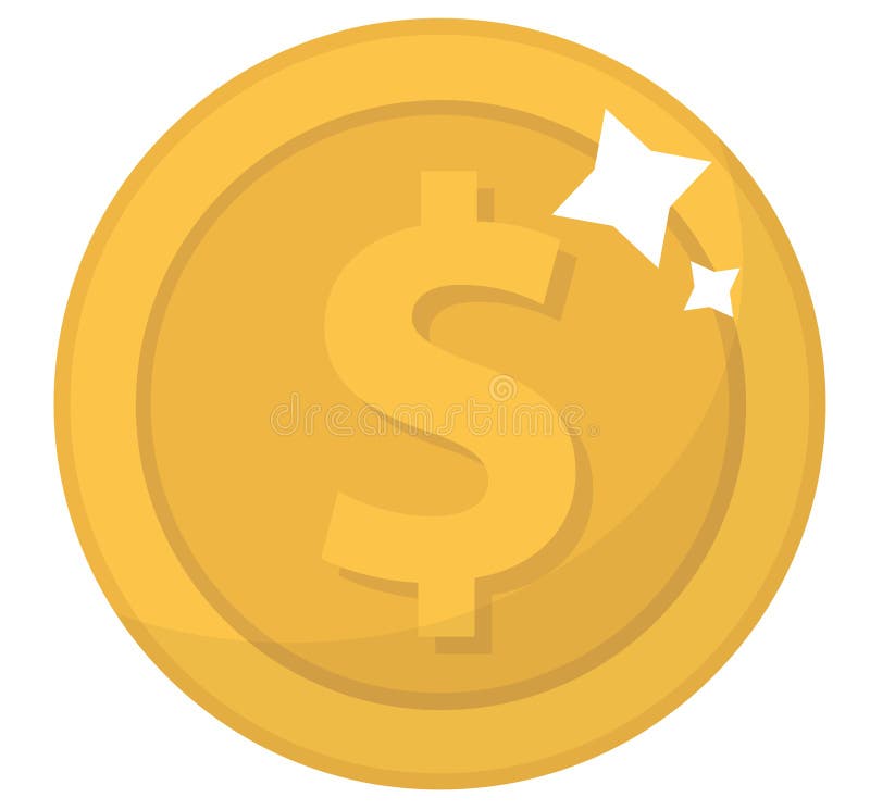 Münzenikone, flaches Design Goldmünzen, Cent, lokalisiert auf weißem Hintergrund Geld für bewegliche Anwendungen und Spiele Vekto vektor abbildung Münzenikone, flaches Design Goldmünzen, Cent, lokalisiert auf weißem Hintergrund Geld für bewegliche Anwendungen und Spiele Vekto vektor abbildung