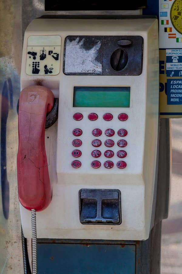 Münztelefon in Spanien lizenzfreies stockbild Münztelefon in Spanien lizenzfreies stockbild