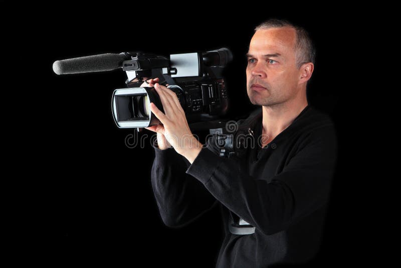 męskiej noc mknący videographer potomstwa obrazy royalty free męskiej noc mknący videographer potomstwa obrazy royalty free