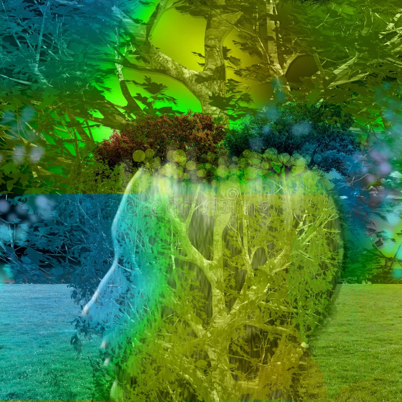 Mężczyzna natura ilustracja wektor Mężczyzna natura ilustracja wektor