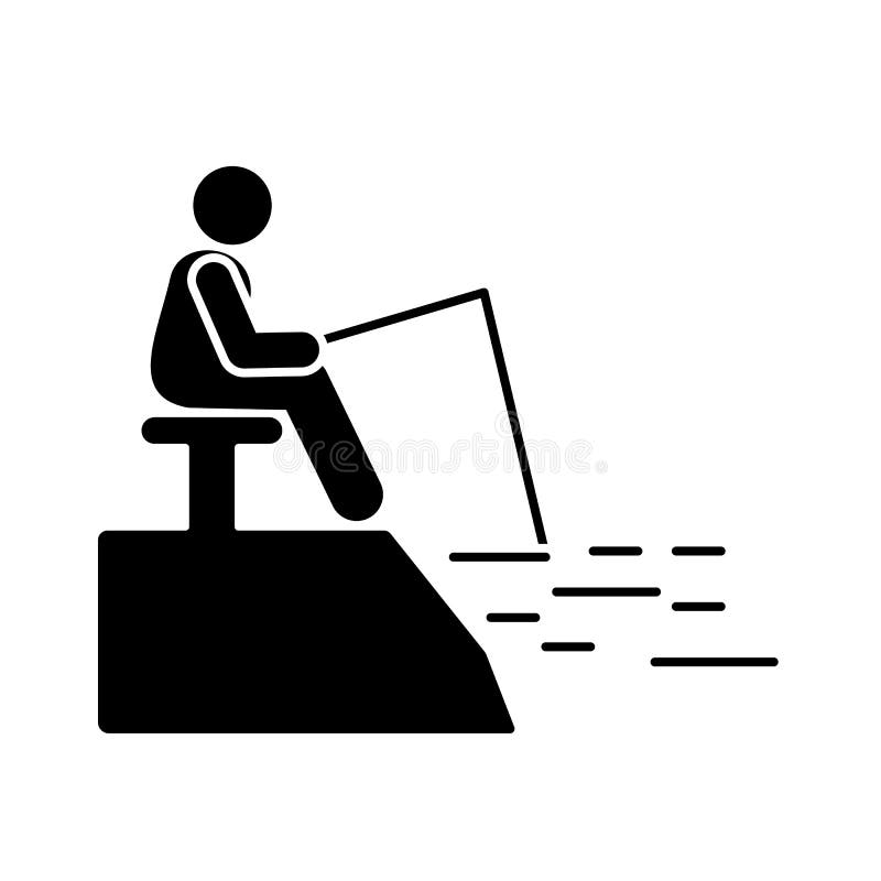 Mężczyzna przygody połowu ikona Element piktogram przygody ilustracja ilustracja wektor Mężczyzna przygody połowu ikona Element piktogram przygody ilustracja ilustracja wektor
