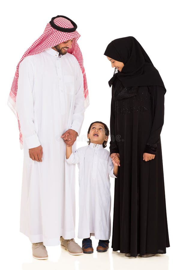 Młoda islamska rodzina