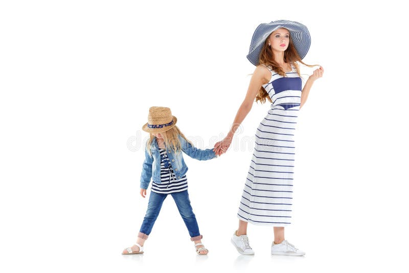 Młoda mama i śliczna córka fotografia stock Młoda mama i śliczna córka fotografia stock