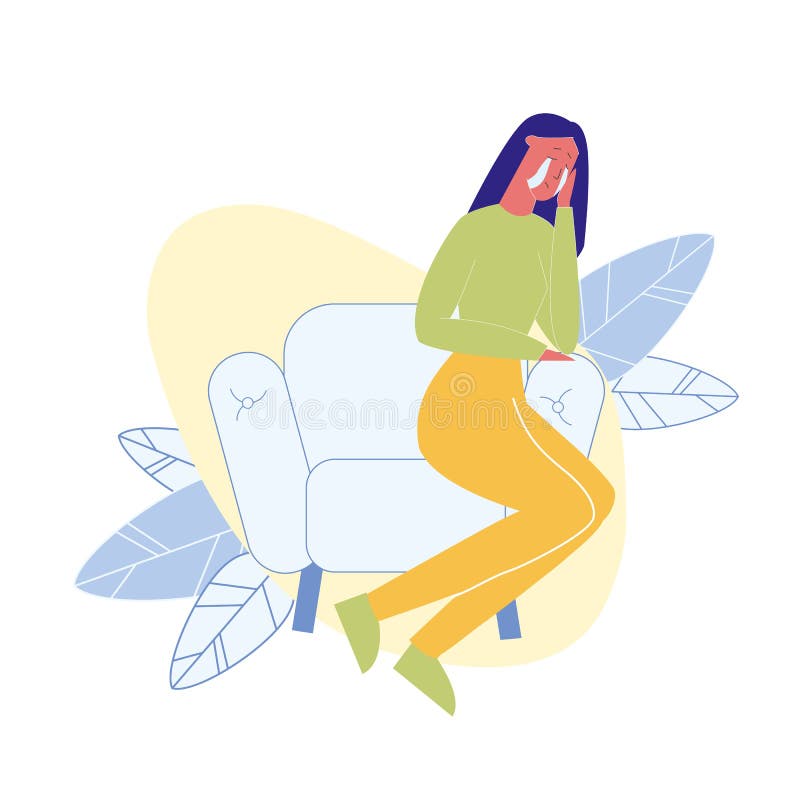 Młoda Smutna dziewczyna płaczu kreskówki wektoru ilustracja ilustracja wektor Młoda Smutna dziewczyna płaczu kreskówki wektoru ilustracja ilustracja wektor