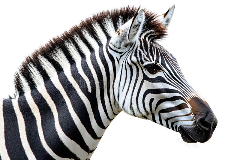 Młody mężczyzna zebra odizolowany na białym tle ilustracja wektor