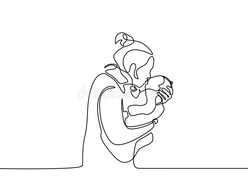Ne Minimaliste Bebe Un De Dessin Au Trait De Mere Et De Son Fils Illustration De Vecteur Illustration Du Beau Illustration Ne Minimaliste Bebe Un De Dessin Au Trait De Mere Et De Son Fils Illustration De Vecteur Illustration Du Beau Illustration
