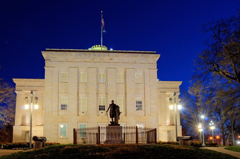 N.C. State Capital, South Lawn stock image