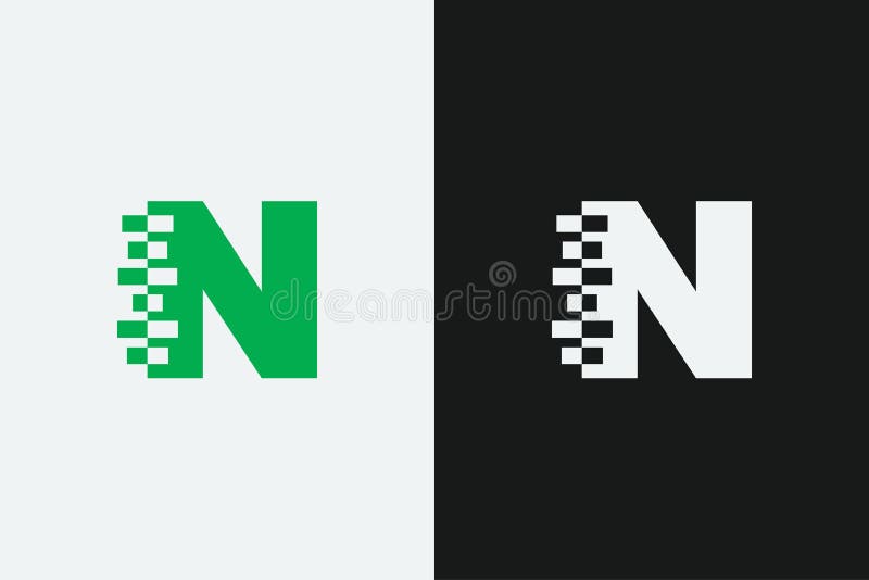 N Letter Iconic Transformation Shape Vector Logo Design. Creative Brand