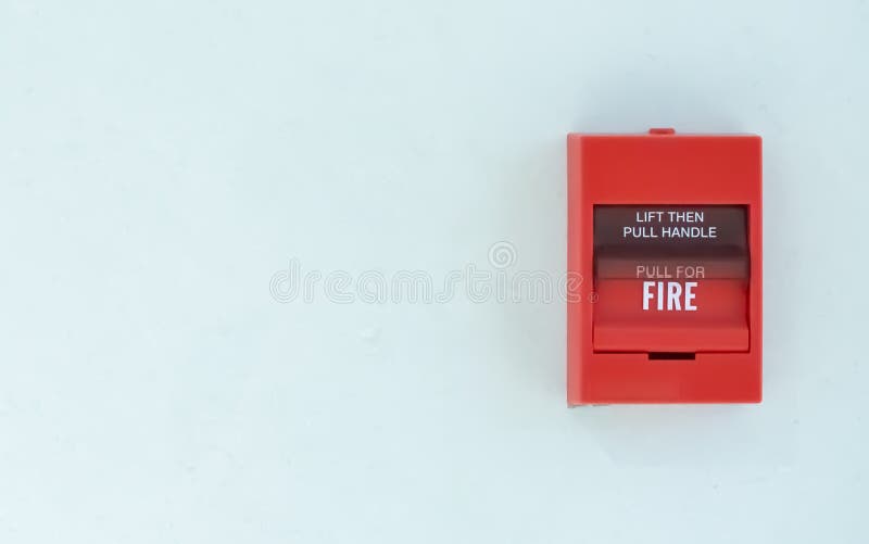Na ?cianie po?arniczy alarm obrazy stock Na ?cianie po?arniczy alarm obrazy stock