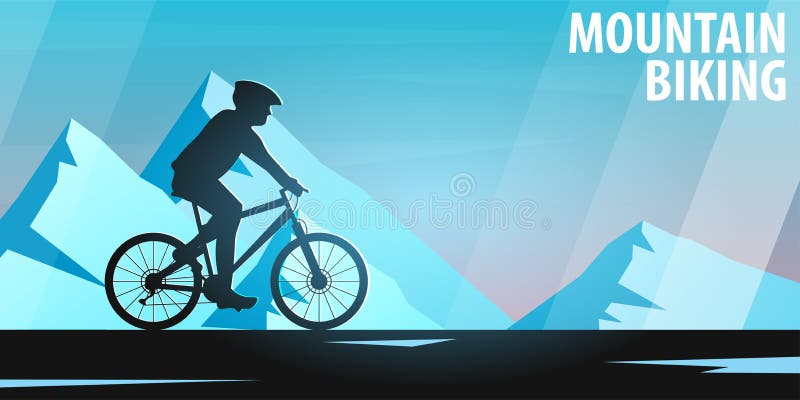 na górę wzgórza kolarstwa, rower zjazdowy Sporta sztandar, aktywny styl życia również zwrócić corel ilustracji wektora ilustracji na górę wzgórza kolarstwa, rower zjazdowy Sporta sztandar, aktywny styl życia również zwrócić corel ilustracji wektora ilustracji