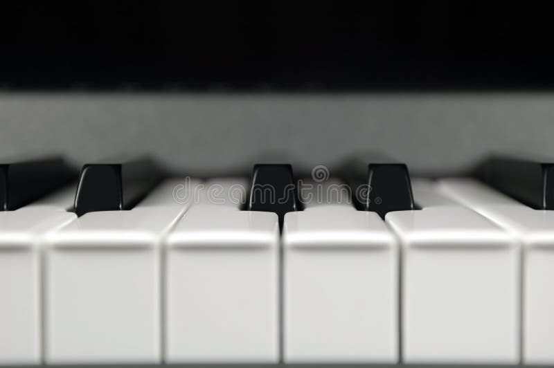 Close up of piano keys. Close up of piano keys
