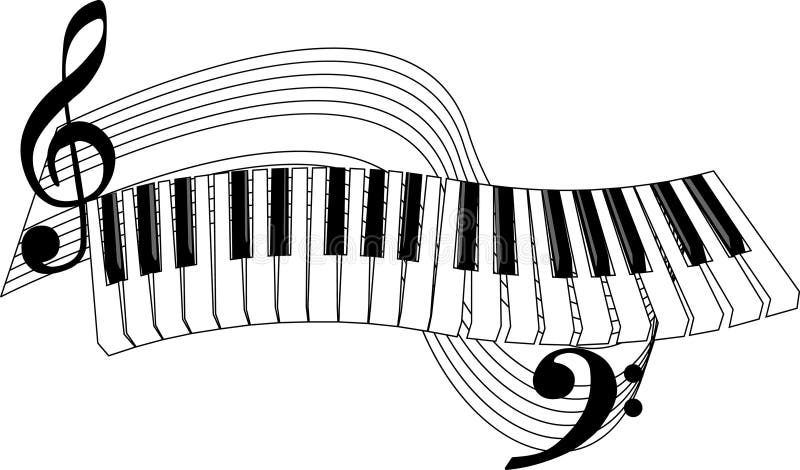 - na pianinie ilustracja wektor - na pianinie ilustracja wektor