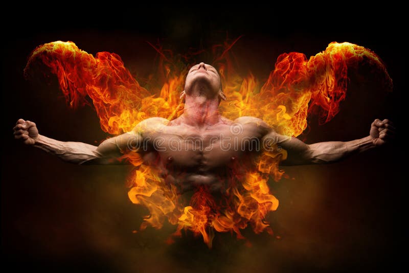 Na pożarniczym bodybuilder Na pożarniczym bodybuilder