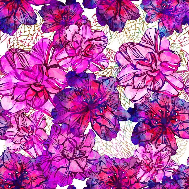 Naadloos abstract bloemenpatroon Vector, eps10