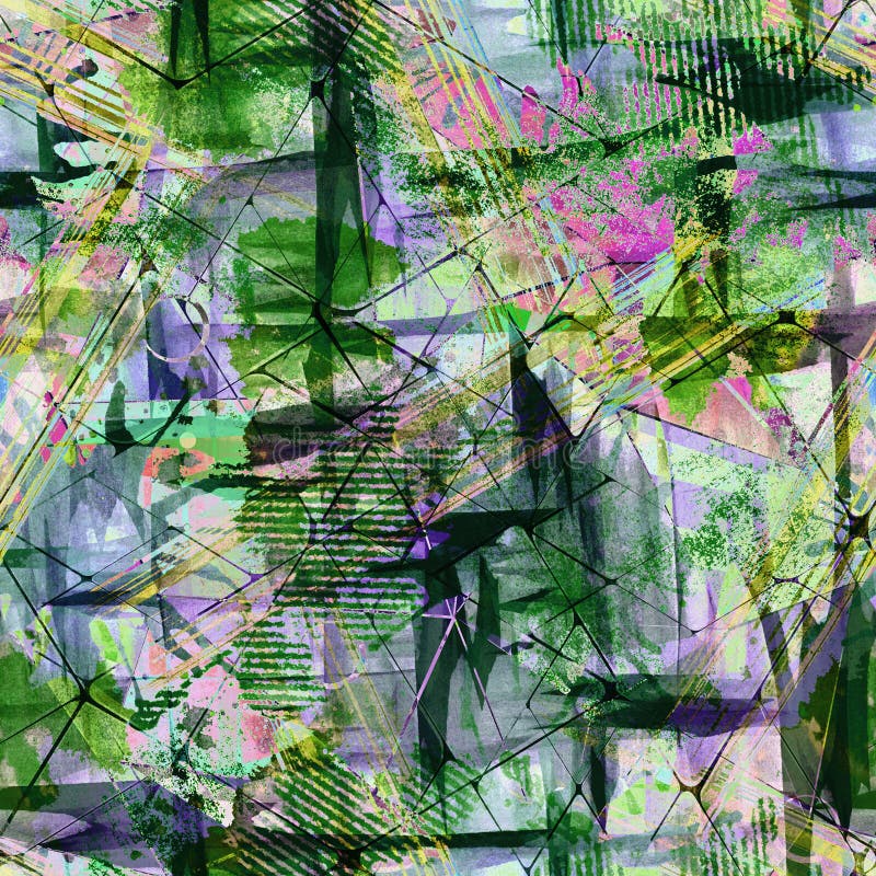 Naadloos abstract grungepatroon Groene, lilac achtergrond royalty-vrije illustratie Naadloos abstract grungepatroon Groene, lilac achtergrond royalty-vrije illustratie