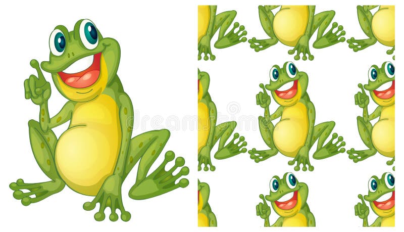 Naadloos en geïsoleerd dierlijk patroonbeeldverhaal stock illustratie Naadloos en geïsoleerd dierlijk patroonbeeldverhaal stock illustratie