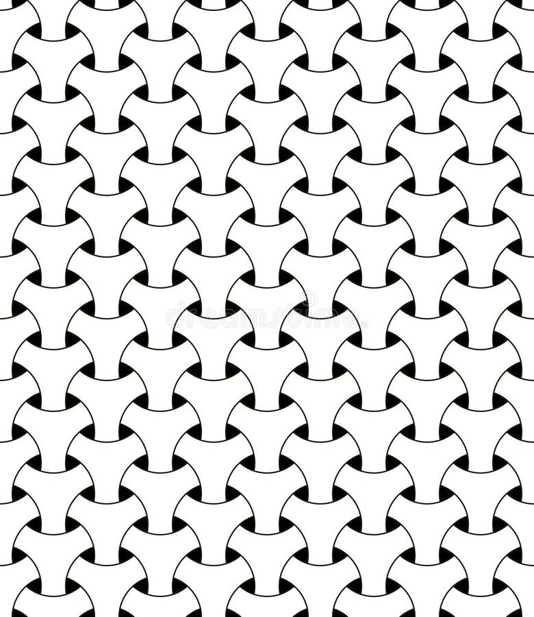 Naadloos geometrisch vector de illusie driehoekig netwerk die van het netwerkpatroon zwart-witte cirkels met volumetrisch effect stock illustratie Naadloos geometrisch vector de illusie driehoekig netwerk die van het netwerkpatroon zwart-witte cirkels met volumetrisch effect stock illustratie