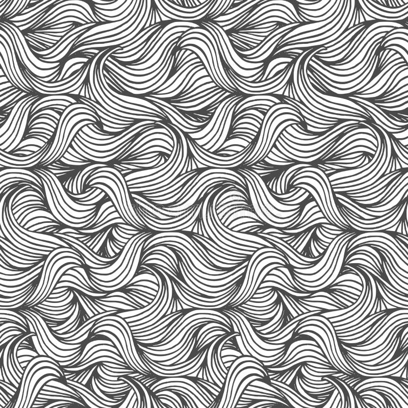 Naadloos golfpatroon stock illustratie Naadloos golfpatroon stock illustratie