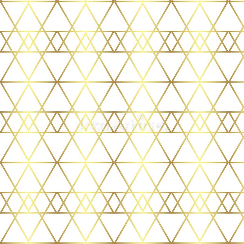 Naadloos gouden lijn geometrisch patroon Achtergrond met ruit, driehoeken en knopen Gouden textuur royalty-vrije illustratie Naadloos gouden lijn geometrisch patroon Achtergrond met ruit, driehoeken en knopen Gouden textuur royalty-vrije illustratie