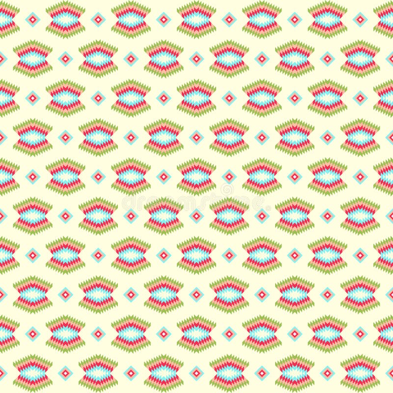 Naadloos kleurrijk Azteeks patroon vector illustratie Naadloos kleurrijk Azteeks patroon vector illustratie