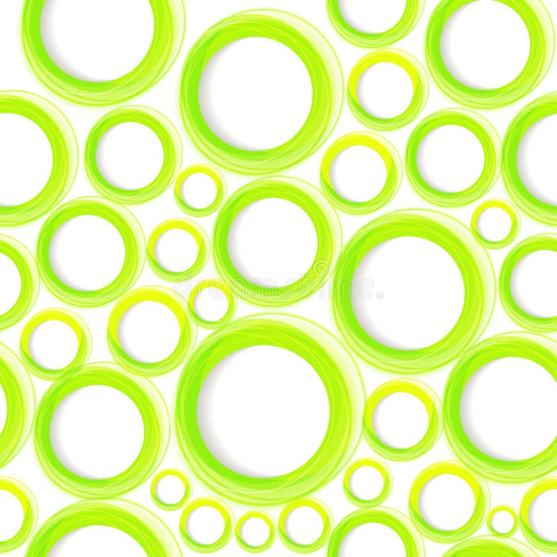 Naadloos organisch patroon met groene cirkels stock illustratie Naadloos organisch patroon met groene cirkels stock illustratie