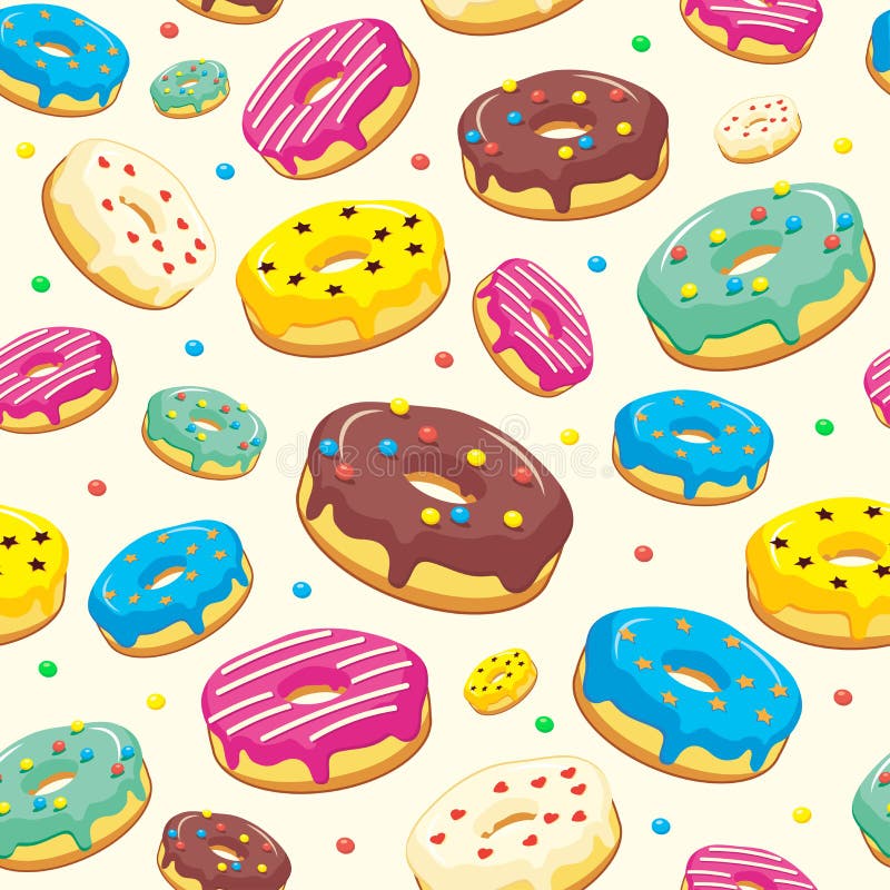 Naadloos patroon met bakkerij en patisserieproducten, vectorillustratie stock illustratie Naadloos patroon met bakkerij en patisserieproducten, vectorillustratie stock illustratie