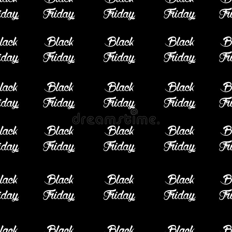 Naadloos patroon met Black Friday-tekst Black Friday-Verkoopachtergrond vector illustratie Naadloos patroon met Black Friday-tekst Black Friday-Verkoopachtergrond vector illustratie