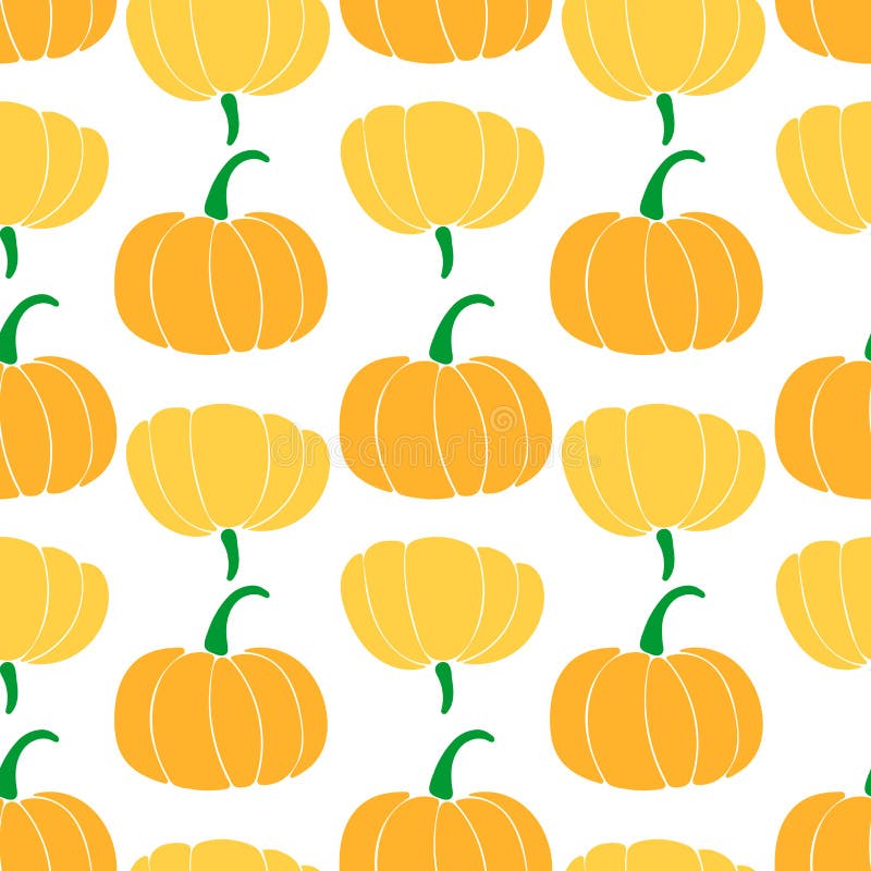 Naadloos patroon met verschillende verscheidenheden van pompoenen flessenpompoen; cinderellaverscheidenheid; butternut vector illustratie Naadloos patroon met verschillende verscheidenheden van pompoenen flessenpompoen; cinderellaverscheidenheid; butternut vector illustratie
