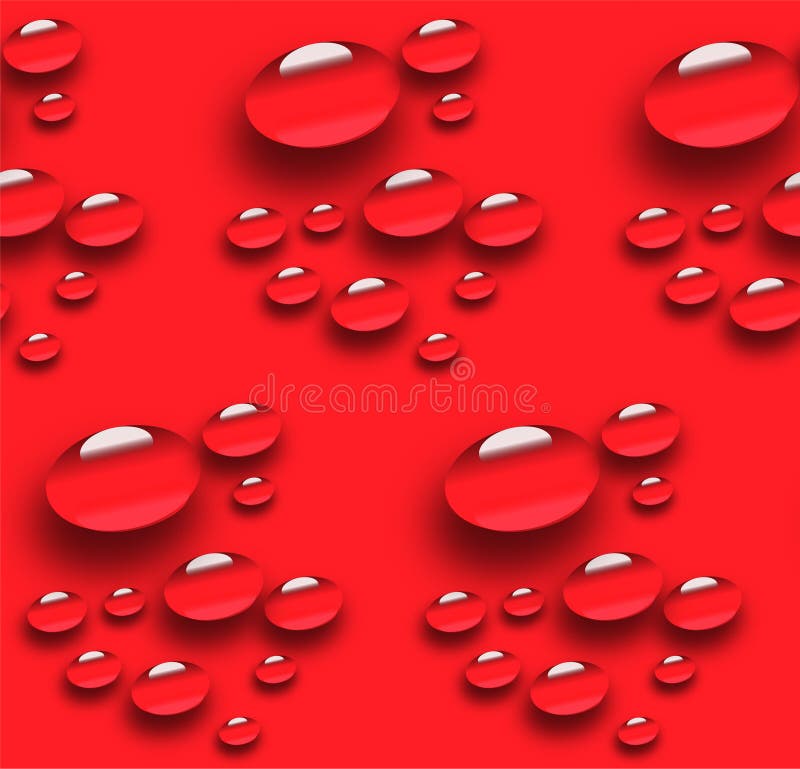 Naadloos patroon van 3D dalingen vector illustratie Naadloos patroon van 3D dalingen vector illustratie