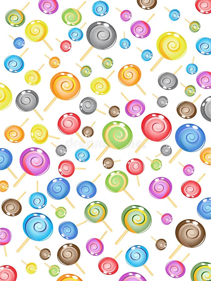 Naadloos suikergoedpatroon vector illustratie Naadloos suikergoedpatroon vector illustratie
