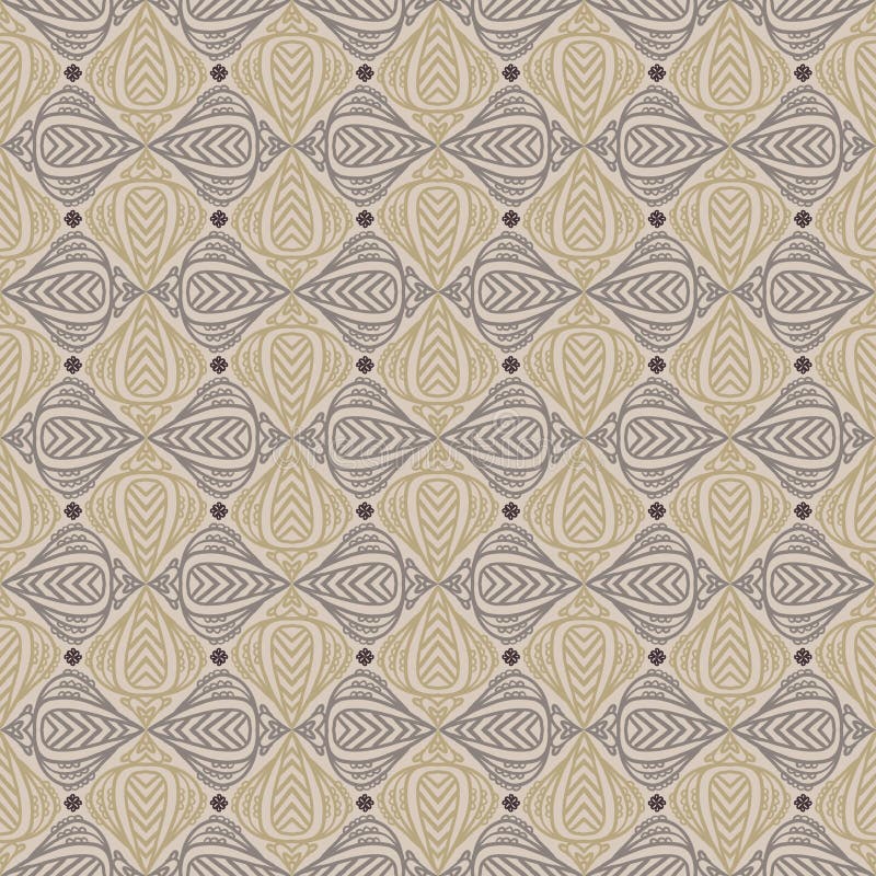 Uitstekend patroon in sepia kleur stock illustratie Uitstekend patroon in sepia kleur stock illustratie