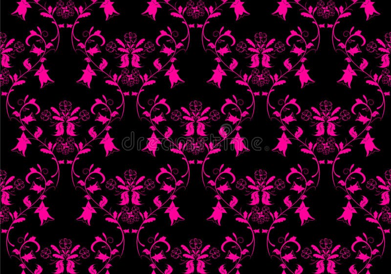 Vintage beauty dark and pink damask background. Vintage beauty dark and pink damask background.