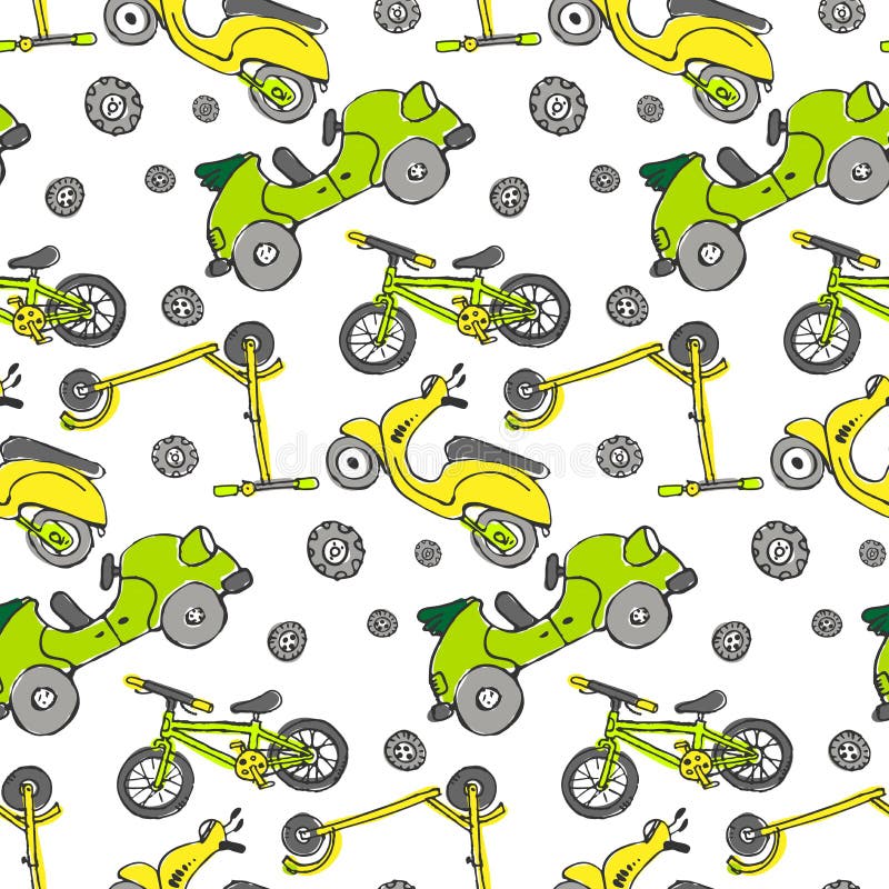 Naadloze auto'stextuur vector illustratie Naadloze auto'stextuur vector illustratie