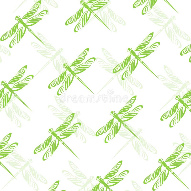 Seamless wallpaper dragonfly. Vector illustration. Seamless wallpaper dragonfly. Vector illustration