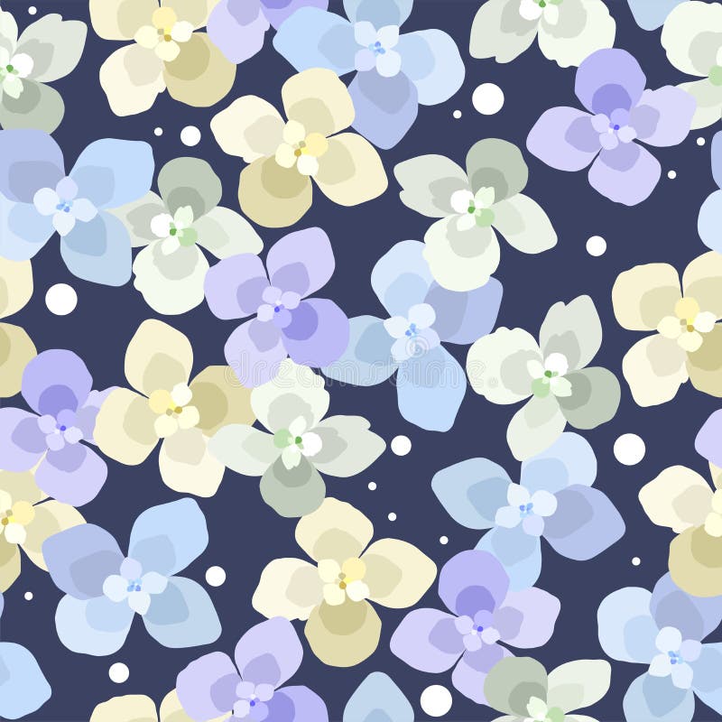 Naadloze bloemenachtergrond stock illustratie