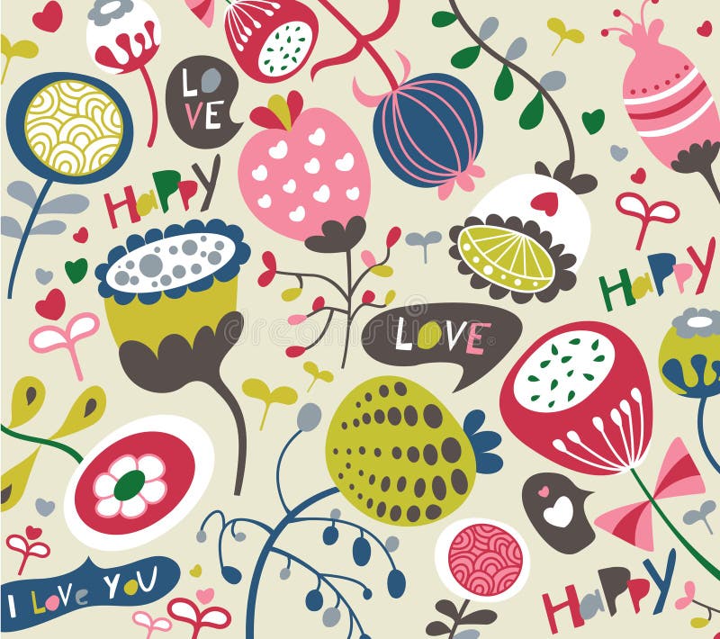 Naadloze capricieuze achtergrond stock illustratie Naadloze capricieuze achtergrond stock illustratie
