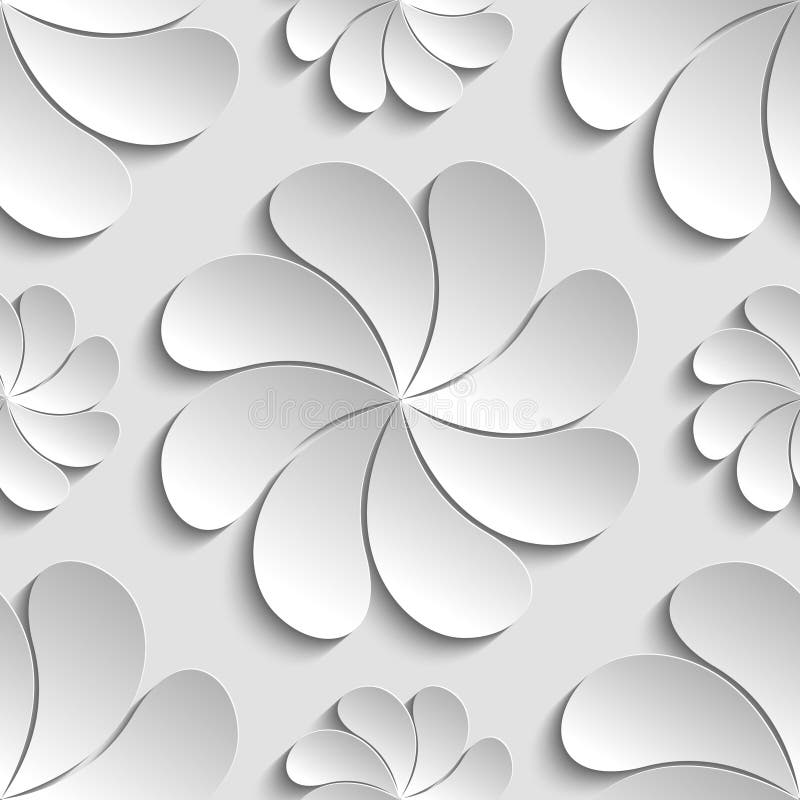 hoog Druppelen Ananiver Naadloze Patroon Witte 3d Document Bloem, Cirkel, 3D Behang Stock  Illustratie - Illustration of patroon, behang: 95140830