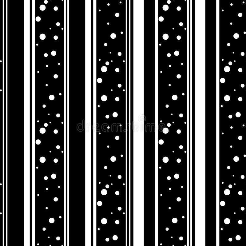 Naadloze Punten en lijn naadloos Patroon Vector Zwart-witte Cirkelachtergrond Abstracte Pixeltextuur Minimaal Grafisch Ontwerp royalty-vrije illustratie Naadloze Punten en lijn naadloos Patroon Vector Zwart-witte Cirkelachtergrond Abstracte Pixeltextuur Minimaal Grafisch Ontwerp royalty-vrije illustratie