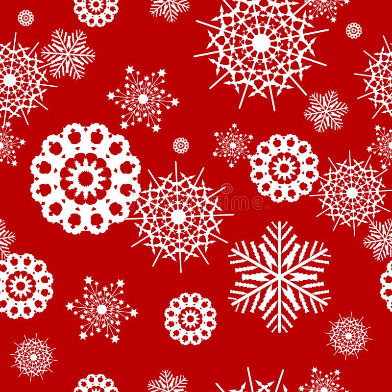 Naadloze sneeuwvlok stock illustratie Naadloze sneeuwvlok stock illustratie